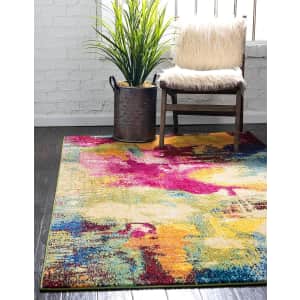 Unique Loom Estrella Collection 8x11-Foot Colorful Abstract Area Rug for $66 Unique Loom Estrella Collection 8x11-Foot Colorful Abstract Area Rug for $66