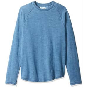 Amazon Brand - Goodthreads Men's Long-Sleeve Indigo Raglan T-Shirt, Light Wash, X-Small for $7