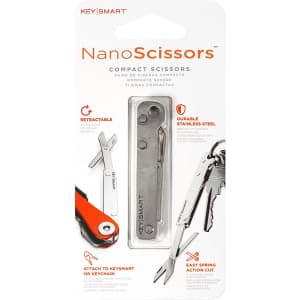KeySmart NanoScissors Mini Foldable Keychain Accessory for $10
