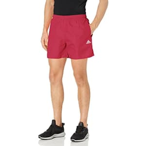 adidas Men's Solid Swim Shorts, Wild Pink/White, 3X-Large for $21