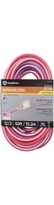 Southwire 50-Foot 12/3 Extension Cord w/ Lighted End. That's about half the next best we could find.
