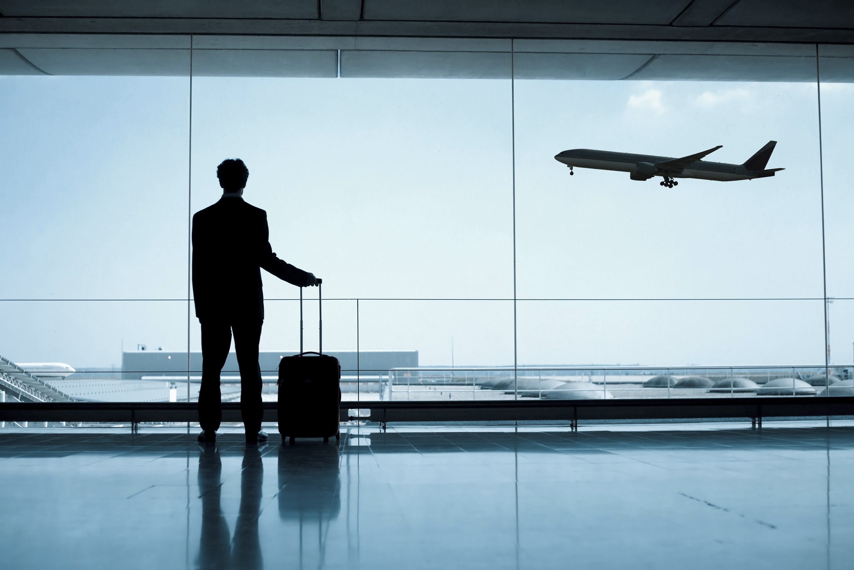 man in airport