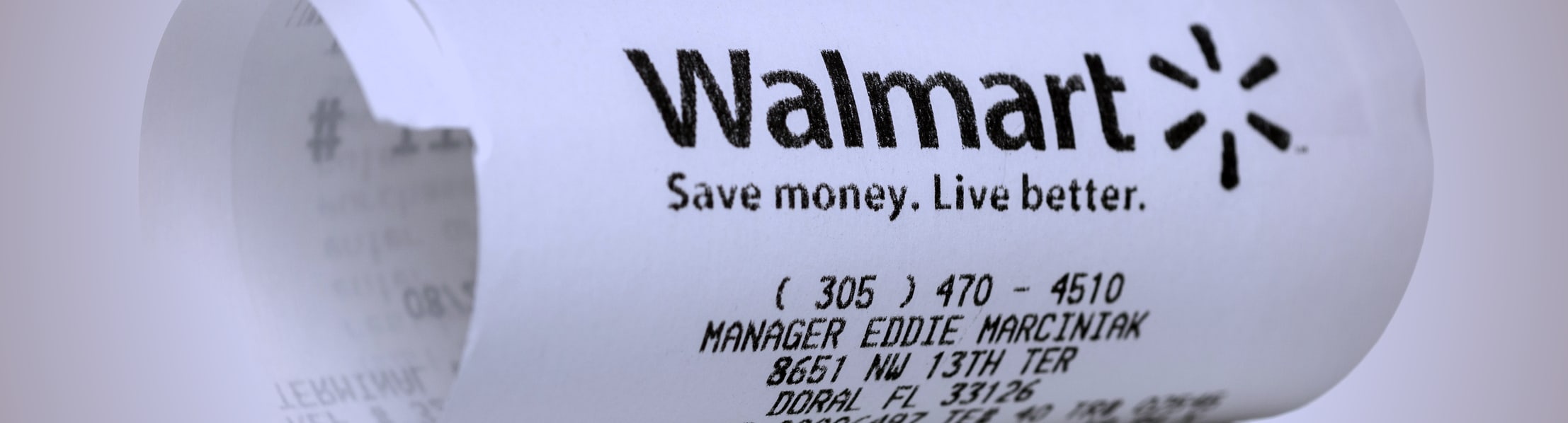 Walmart receipt