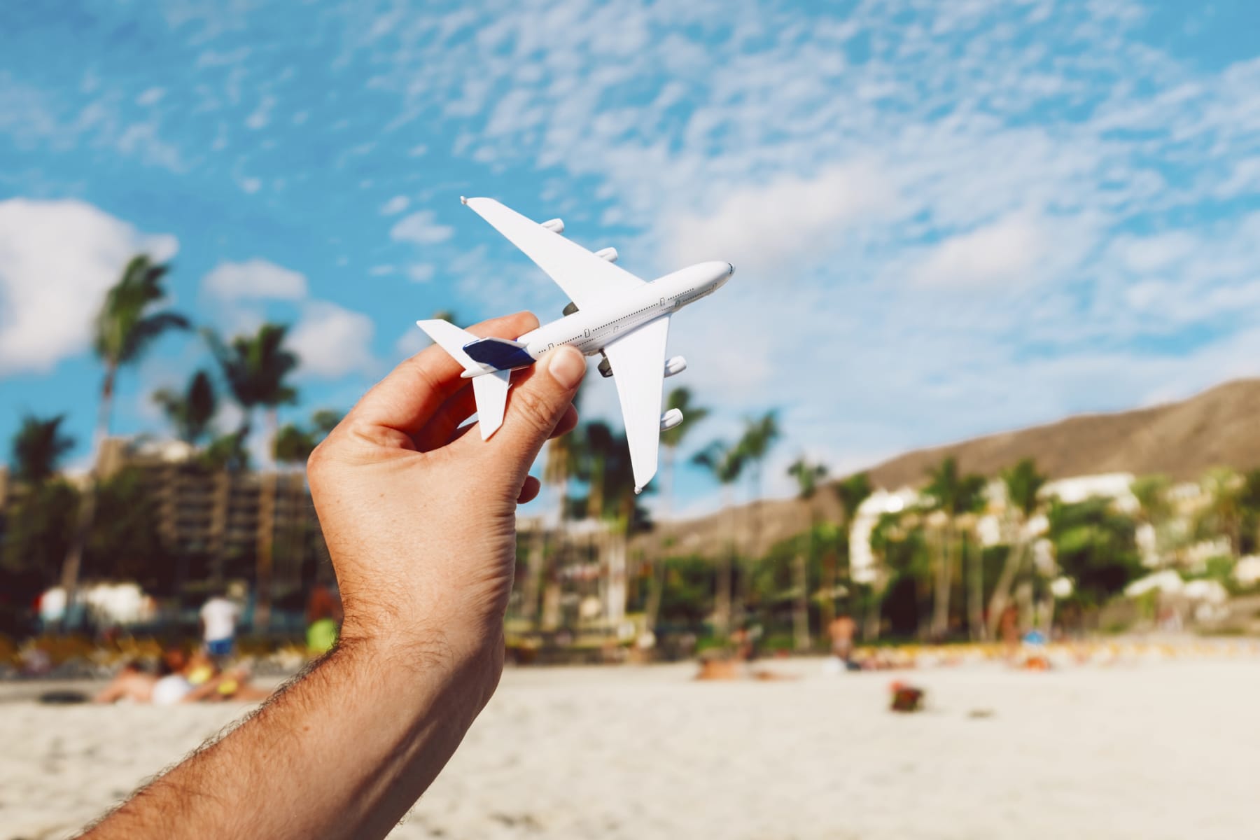 Toy Plane on the Beach