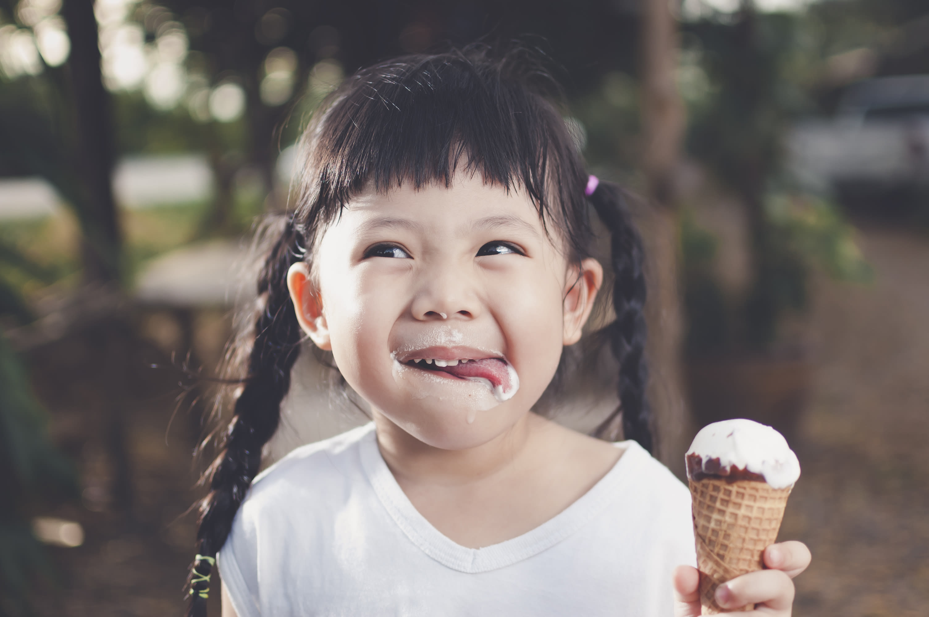 Girl Eating Ice Cream
