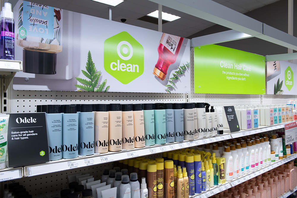 Target Clean products display