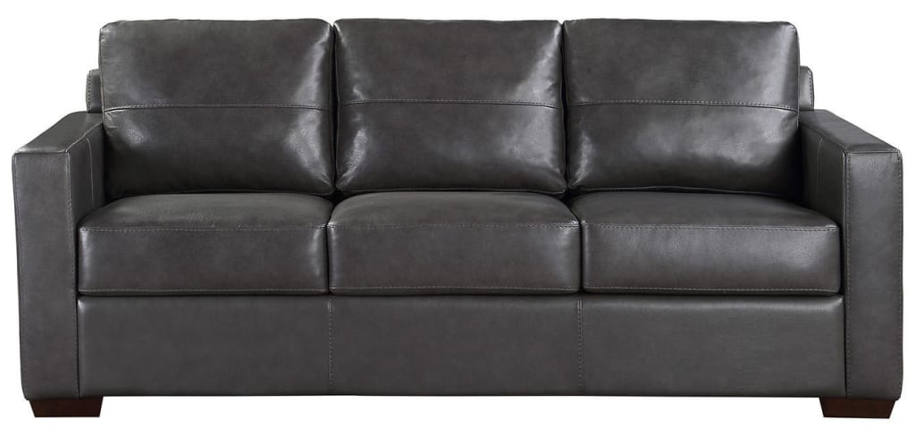 members mark providence leather sofa