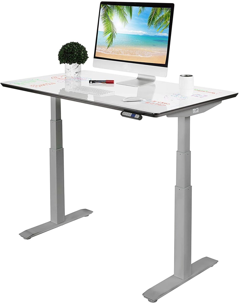 Seville Classics Airlift S3 DryErase Board Top Electric Height