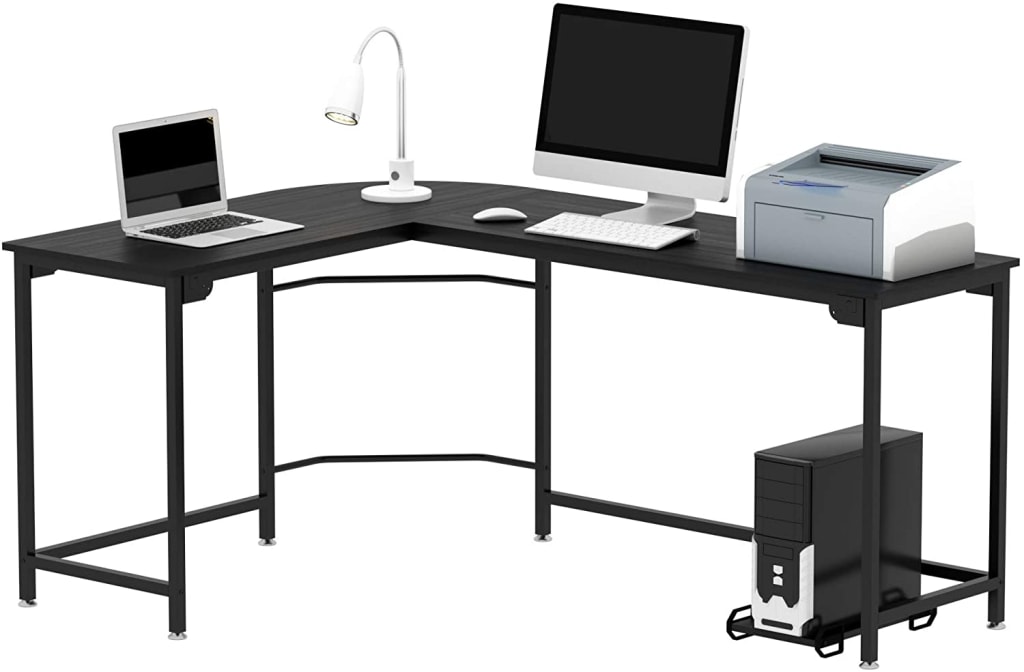 aukey l shaped desk