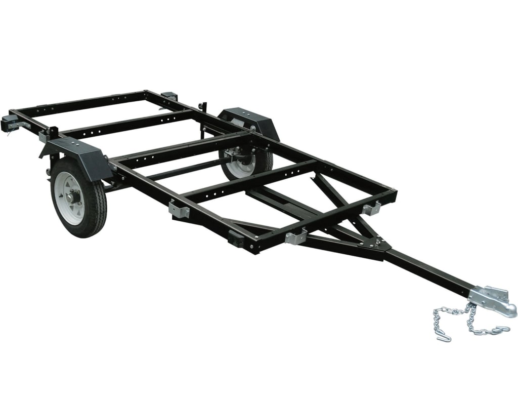 Ironton 4x8 Ft Steel Folding Utility Trailer Kit For 349 37561