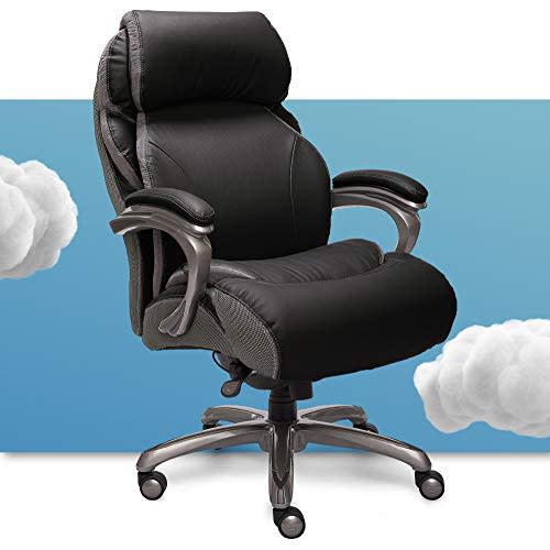 44954 Serta at Home Big and Tall Smart Layers Executive Office Chair with Air Technology-Tranquility 