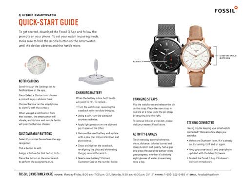 fossil q nate ftw1115