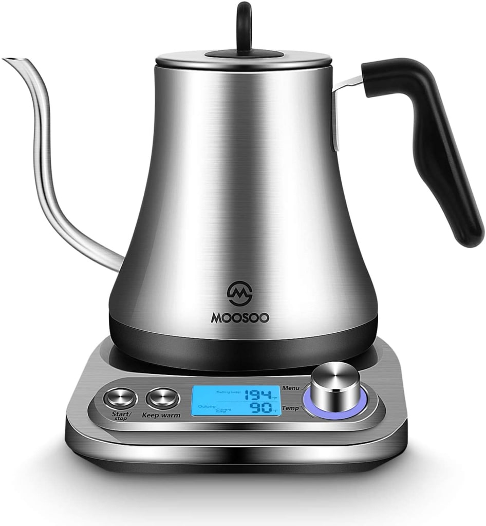 Moosoo Electric Gooseneck Kettle for 70 MK10