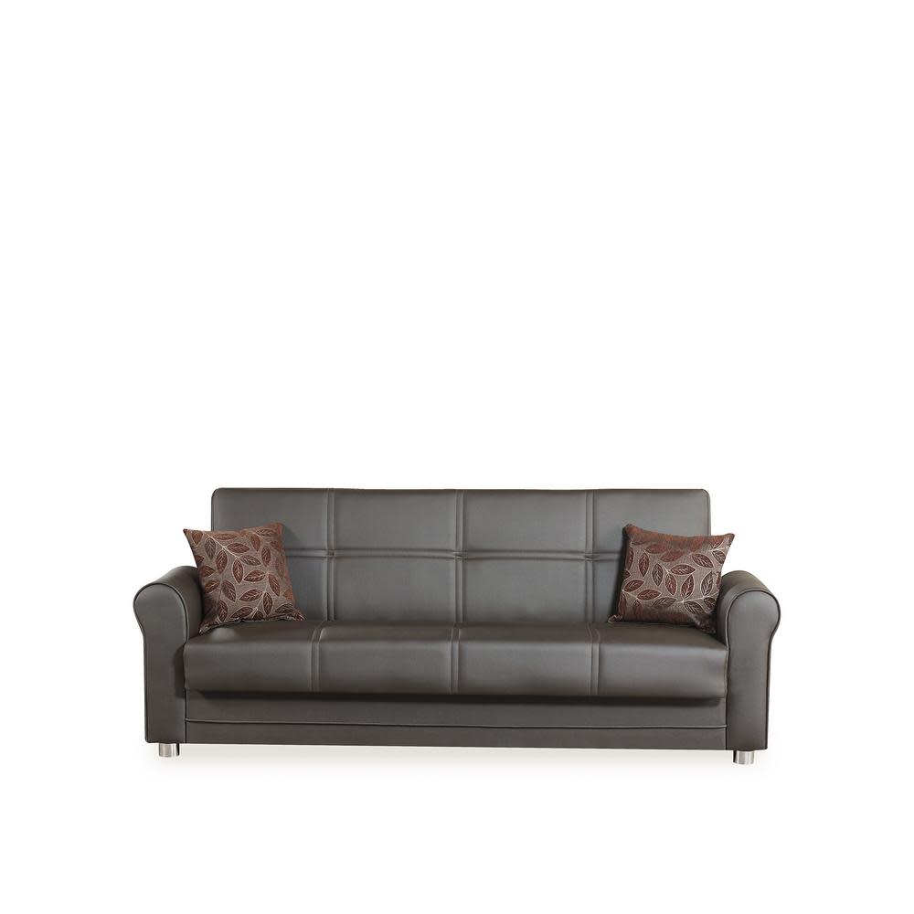 Ottomanson Avalon Plus Leatherette Sofa Sleeper Bed W Storage For Ottomanson Avalon Plus Leatherette Sofa