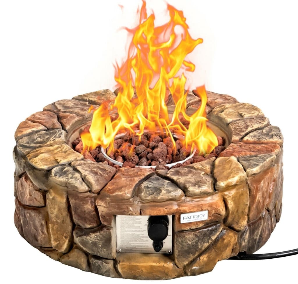 Costway 40,000-BTU Gas Fire Pit for $230