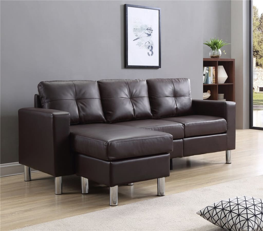 Zipcode Design Marybelle Convertible Reversible Sectional With Ottoman For 450