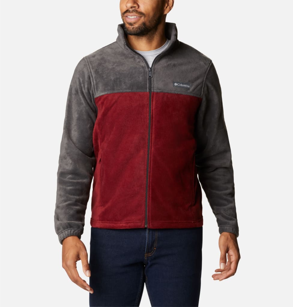 Columbia Mens Granite Mountain Fleece Jacket-Dark Gray/Gray-Medium 