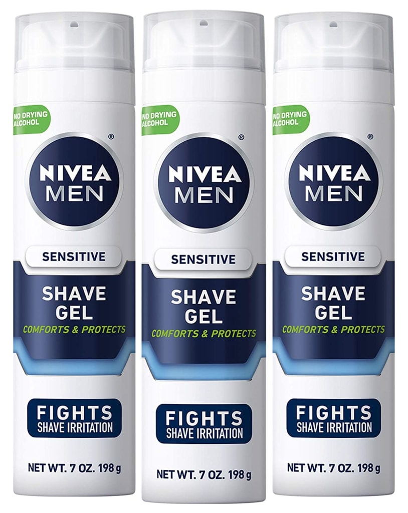 Nivea For Men 7oz. Sensitive Shaving Gel 3Pack for 9 81740