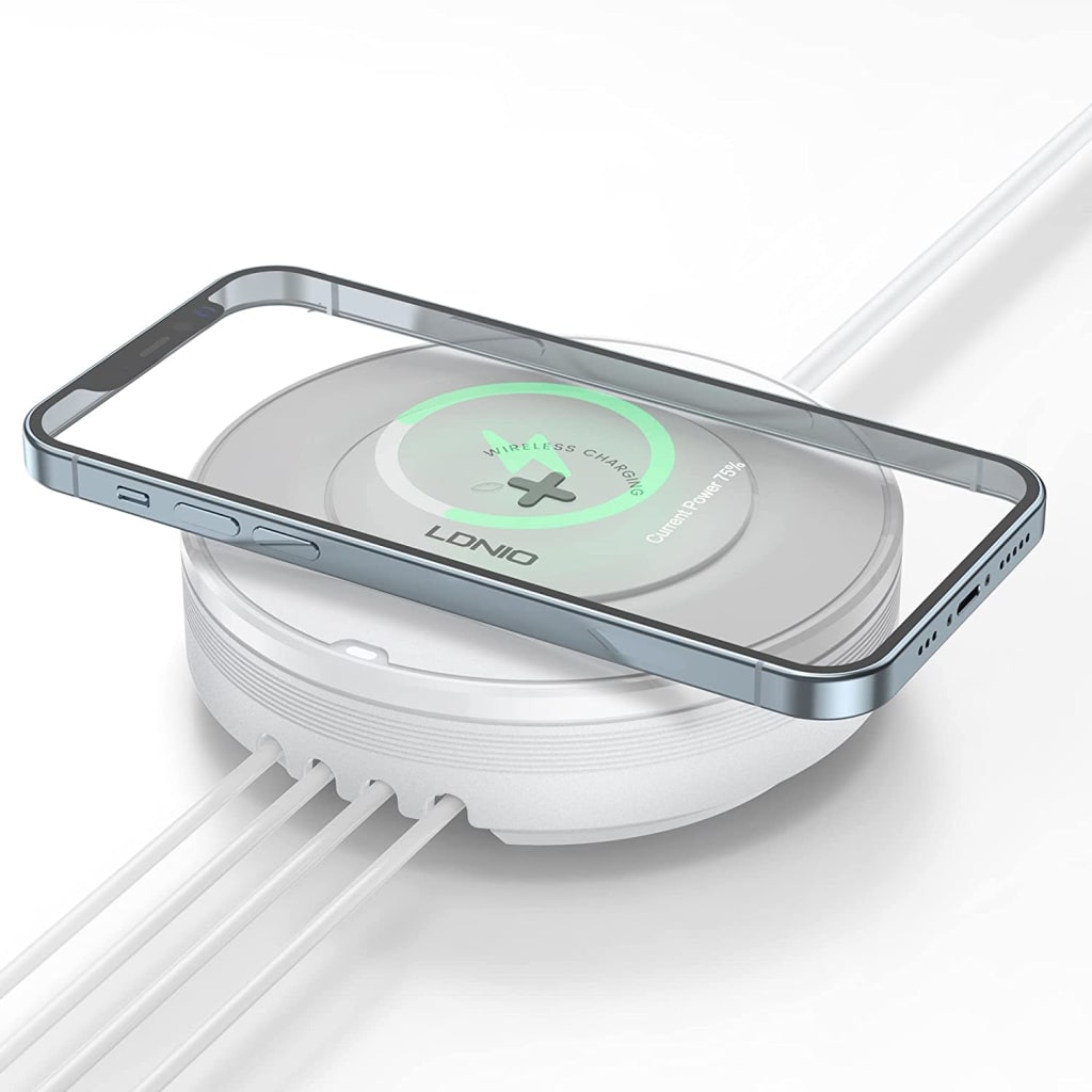 LDNIO 15W 5-in-1 Qi-Certified Wireless Charger for $11 - AW003