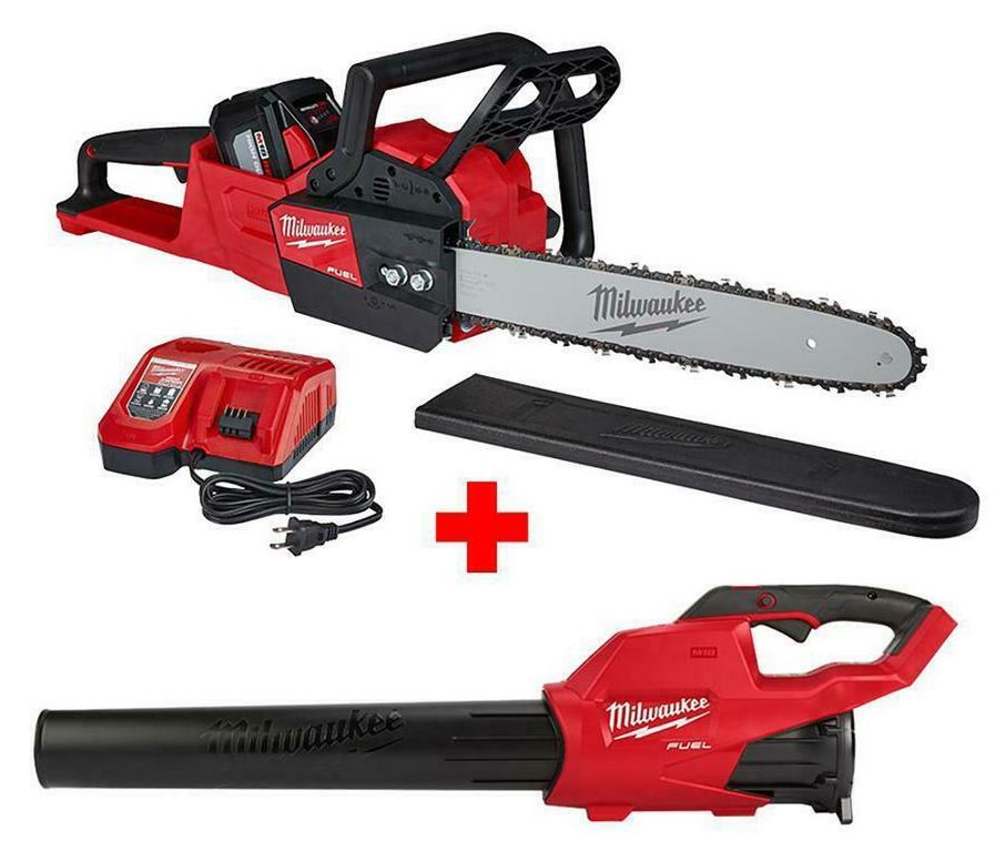 Milwaukee Tool 18V M18 16" Chainsaw and Blower Tool Kit for 382 2727