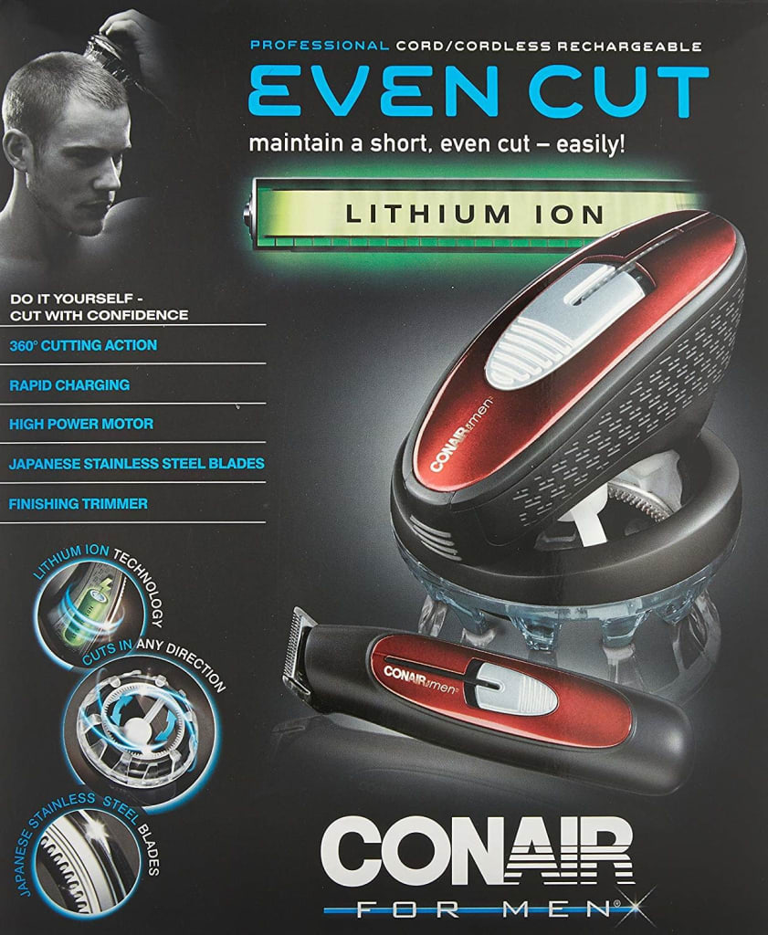 conair even cut rotary hair clipper