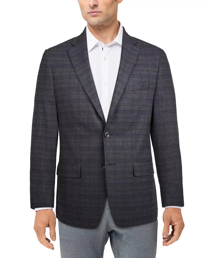 Michael Kors Men's Modern-Fit Patterned Blazer for $40 + free shipping