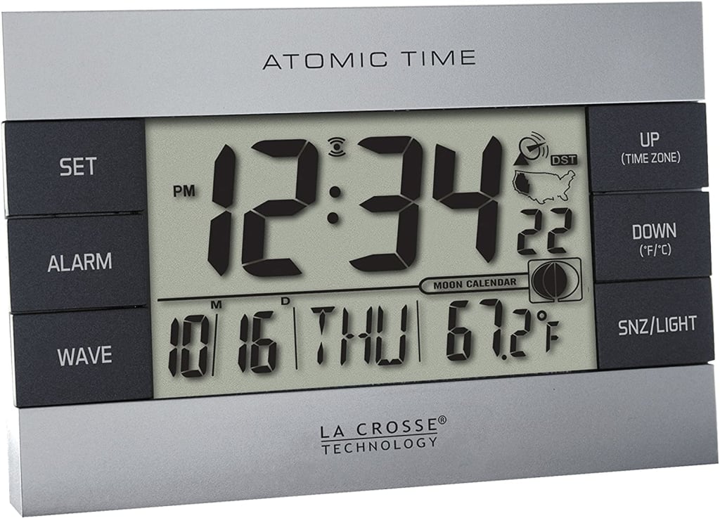 La Crosse Atomic Digital Alarm Clock For 15 617 1280