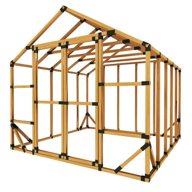 6 ft. w x 6 ft. d custom diy greenhouse kit by e-z frames