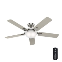 Hunter Poplar 52" Indoor Ceiling Fan w/ LED Light Kit and Remote for $130 + free shipping