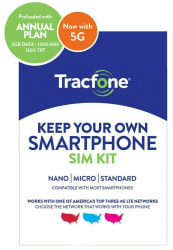 Tracfone Prepaid SIM Kit w/ 1,200 Minutes, 1,200 Texts, 3GB Data for $43 + free shipping
