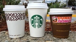How Free Coffee Perks Stack Up: Starbucks, Dunkin' Donuts, Peets, and more
