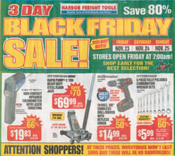 Analyzing the 2012 Black Friday Ads: Harbor Freight Tools Offers Decent Deals