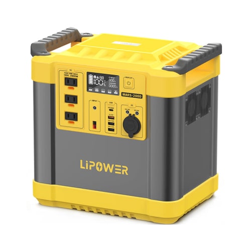 LiPower 2,000W LiFePO4 Portable Power Station for $1,039 + free shipping