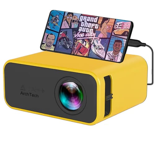 ArchTech YT500 Mini LED Projector for $44 + free shipping