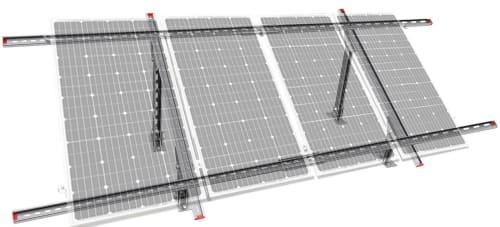 Eco-Worthy 4-Piece Solar Panel Mounting Kit for $150 + free shipping