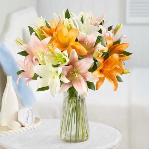 Vibrant Summer Lily Bouquet from $40 + shipping varies