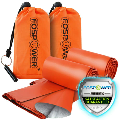 FosPower Emergency Survival Blanket 2-Pack for $15 + free shipping