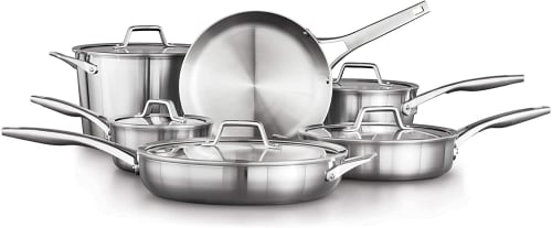 Calphalon Premier Stainless Steel 11-Piece Cookware Set for $280 + free shipping