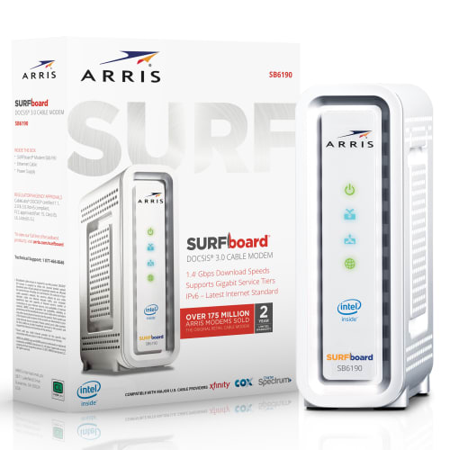 Certified Refurb Arris Surfboard DOCSIS 3.0 Gigabit Cable Modem for $34 + free shipping