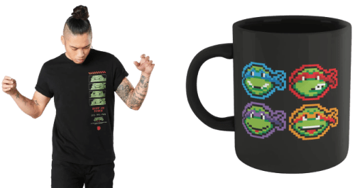 Teenage Mutant Ninja Turtles Tee & Mug for $20 + $5.99 s&h