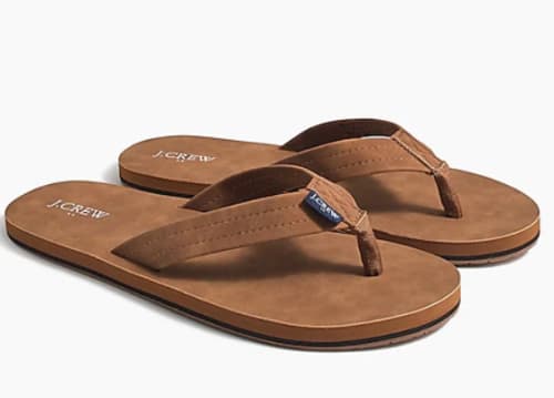 J.Crew Factory Men's Double-Layer Flip-Flops for $18 + free shipping w/ $99