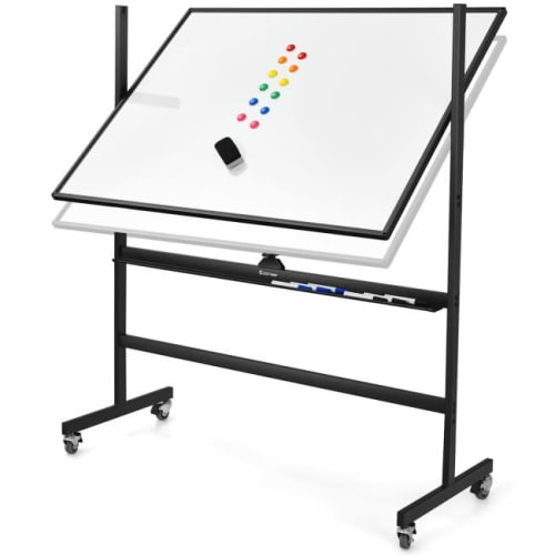 Costway 48" x 36" Magnetic Double-Sided Reversible Whiteboard for $105 + free shipping